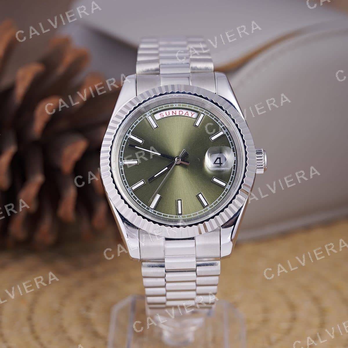 Royale Day-Date Green Steel — görsel 1